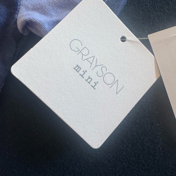 GRAYSON mini Blue Striped Kids T-Shirt w LA& Teddy Bear Design! Cute comfy &cool - Picture 4 of 6